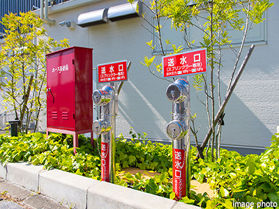 連結送水管イメージ｜パークハウス赤坂氷川